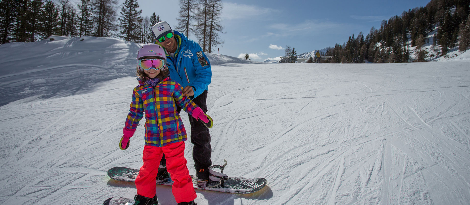 Skischulen, Kinderpiste, Zauberteppich und Kinderland in Val di Sole - Trentino